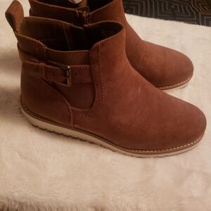 Sonoma Brown Ankle Booties with Buckle